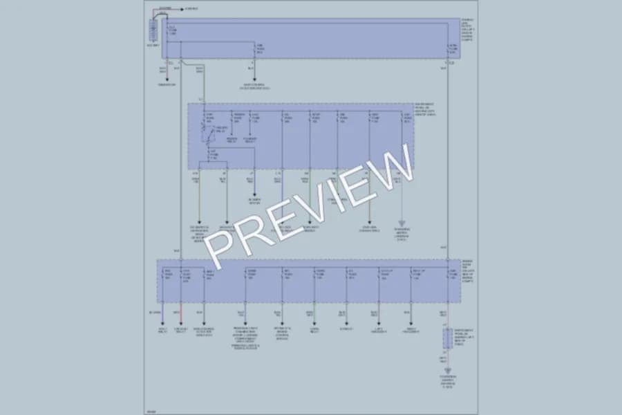 2004 Scion xA Power Distribution wiring diagram preview
