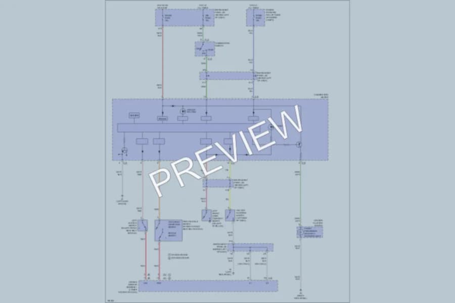 2004 Scion xA Warning Systems wiring diagram preview