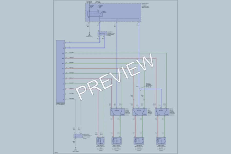 2004 Scion xB Power Windows wiring diagram preview