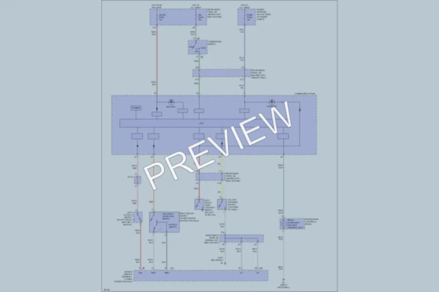 2004 Scion xB Warning Systems wiring diagram preview