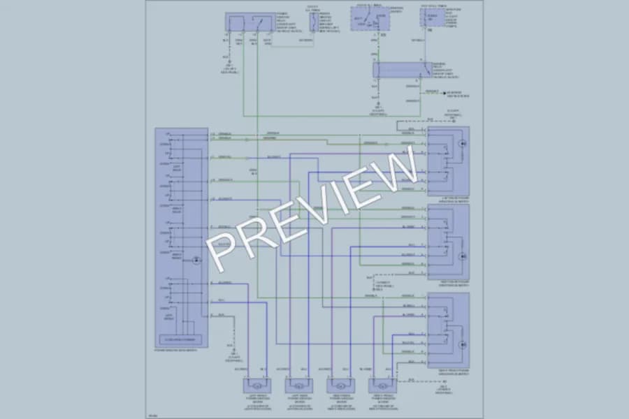 2004 Subaru Forester Power Windows wiring diagram preview