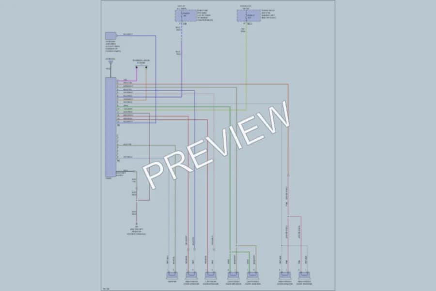 2004 Subaru Forester Radio wiring diagram preview