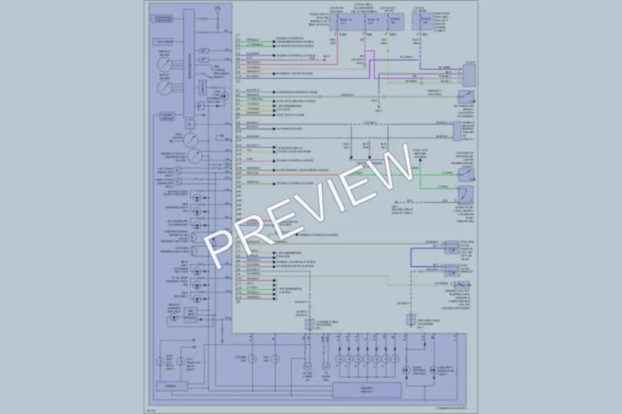 2004 Subaru Impreza Instrument Cluster wiring diagram preview
