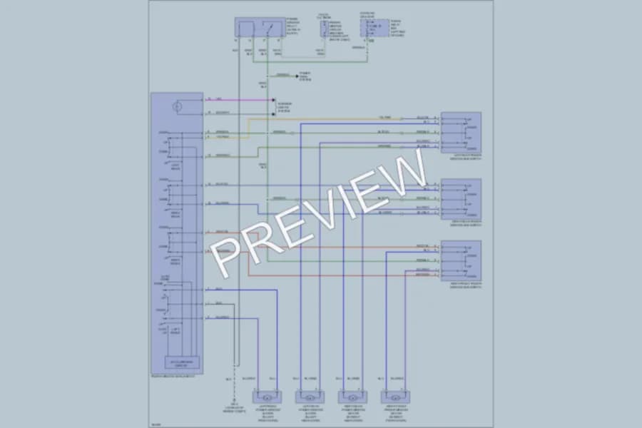 2004 Subaru Legacy Power Windows wiring diagram preview
