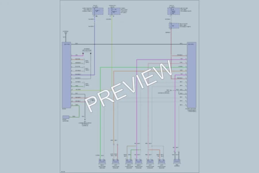2004 Subaru Outback Radio wiring diagram preview