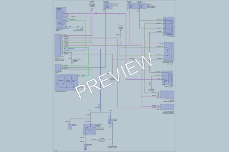 2004 Suzuki Aerio Cruise Control wiring diagram preview