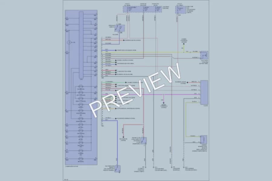 2004 Suzuki Aerio Instrument Cluster wiring diagram preview