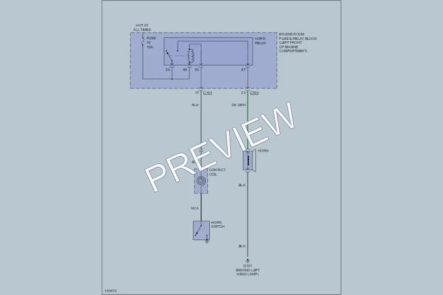 2004 Suzuki Forenza Horn wiring diagram preview