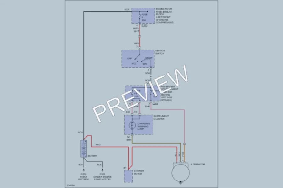 2004 Suzuki Forenza Starting Charging wiring diagram preview