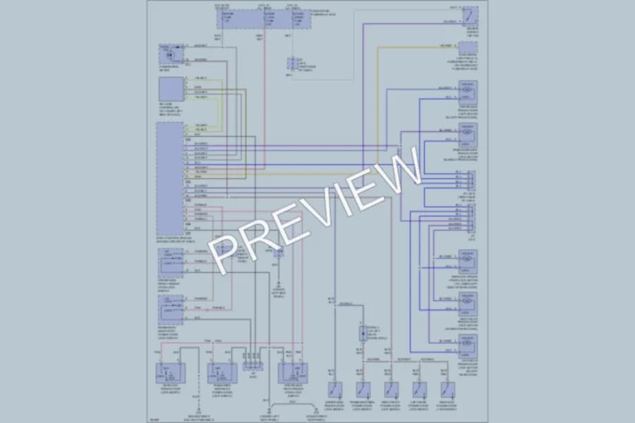 2004 Suzuki GrandVitara Power Door Locks wiring diagram preview