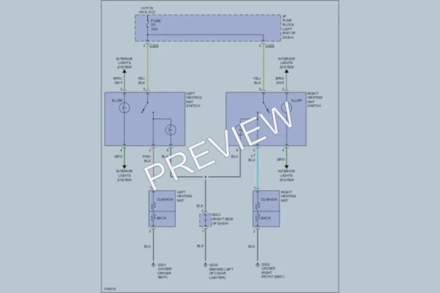 2004 Suzuki Verona Power Seats wiring diagram preview