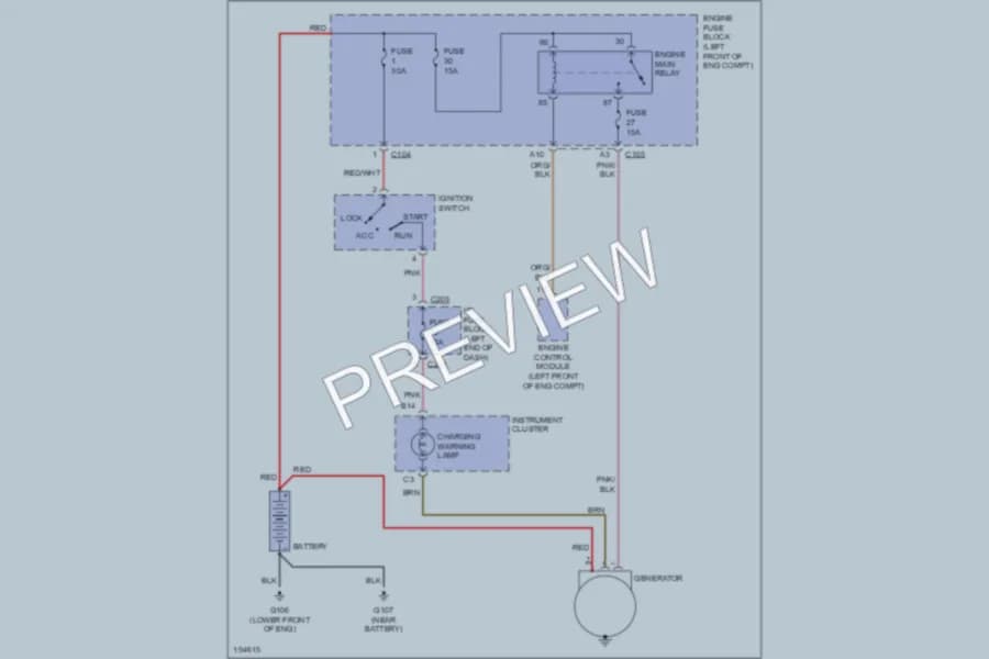 2004 Suzuki Verona Starting Charging wiring diagram preview