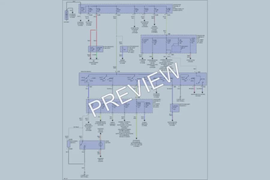2004 Suzuki VitaraV6 Power Distribution wiring diagram preview