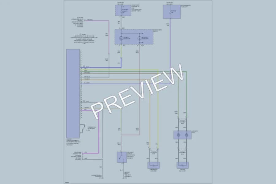 2004 Suzuki VitaraV6 Supplemental Restraints wiring diagram preview