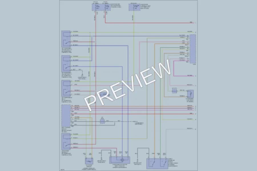 2004 Suzuki XL7 Air Conditioning wiring diagram preview