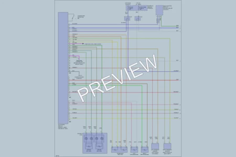 2004 Suzuki XL7 Supplemental Restraints wiring diagram preview