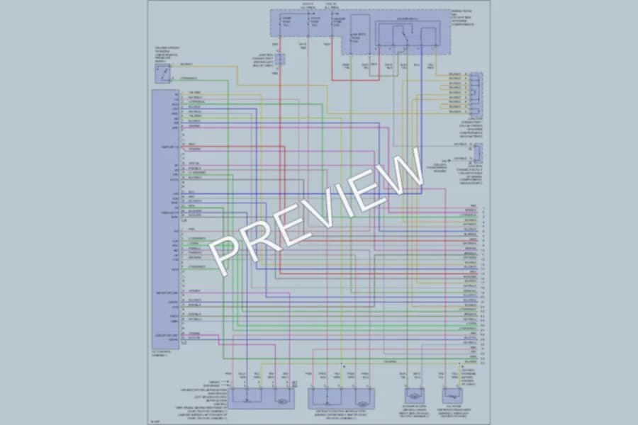 2004 Toyota 4Runner Air Conditioning wiring diagram preview