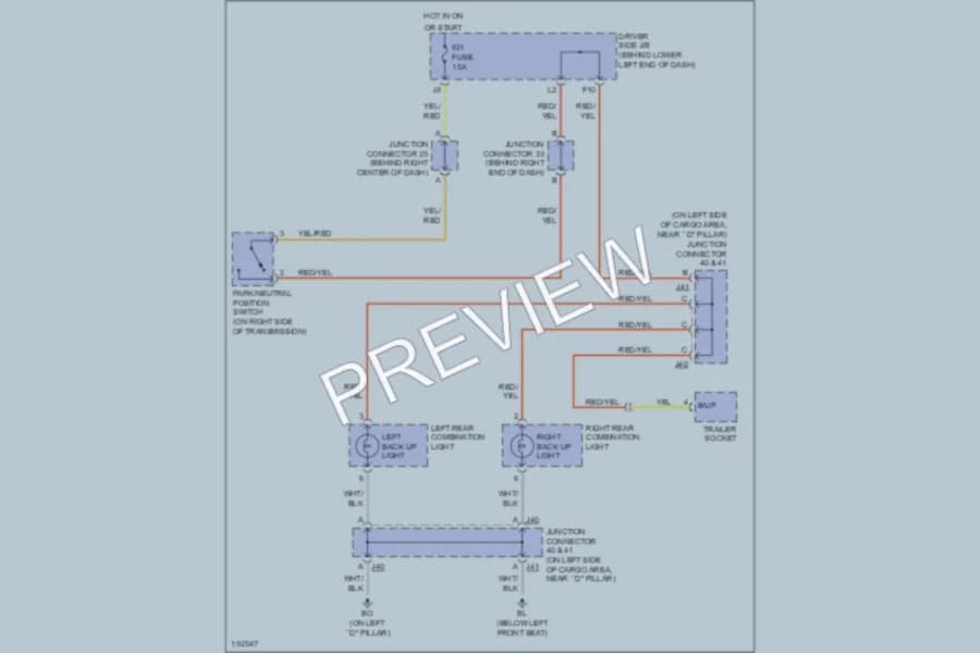 2004 Toyota 4Runner Exterior Lights wiring diagram preview