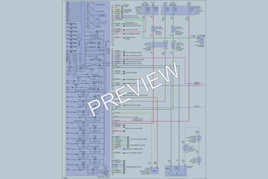 2004 Toyota 4Runner Instrument Cluster wiring diagram preview