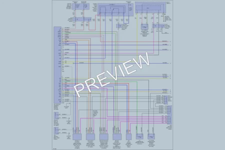 2004 Toyota Avalon Air Conditioning wiring diagram preview