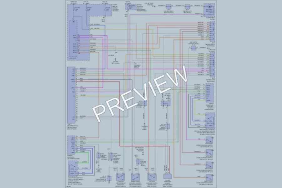 2004 Toyota Avalon Anti Theft wiring diagram preview