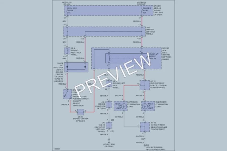 2004 Toyota Avalon Exterior Lights wiring diagram preview