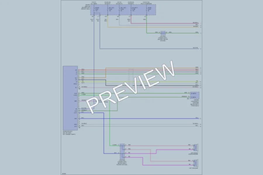 2004 Toyota Avalon Navigation wiring diagram preview