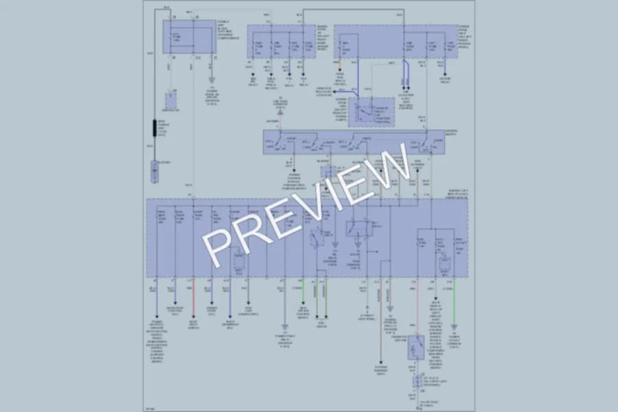2004 Toyota Avalon Power Distribution wiring diagram preview