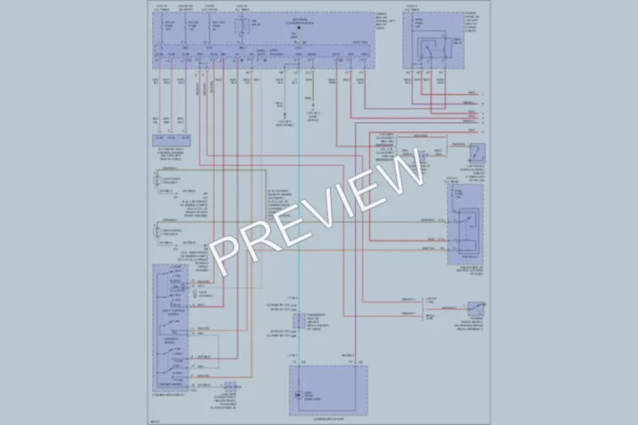 2004 Toyota Camry Headlights wiring diagram preview