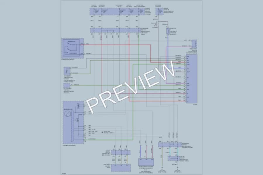2004 Toyota Camry Instrument Cluster wiring diagram preview