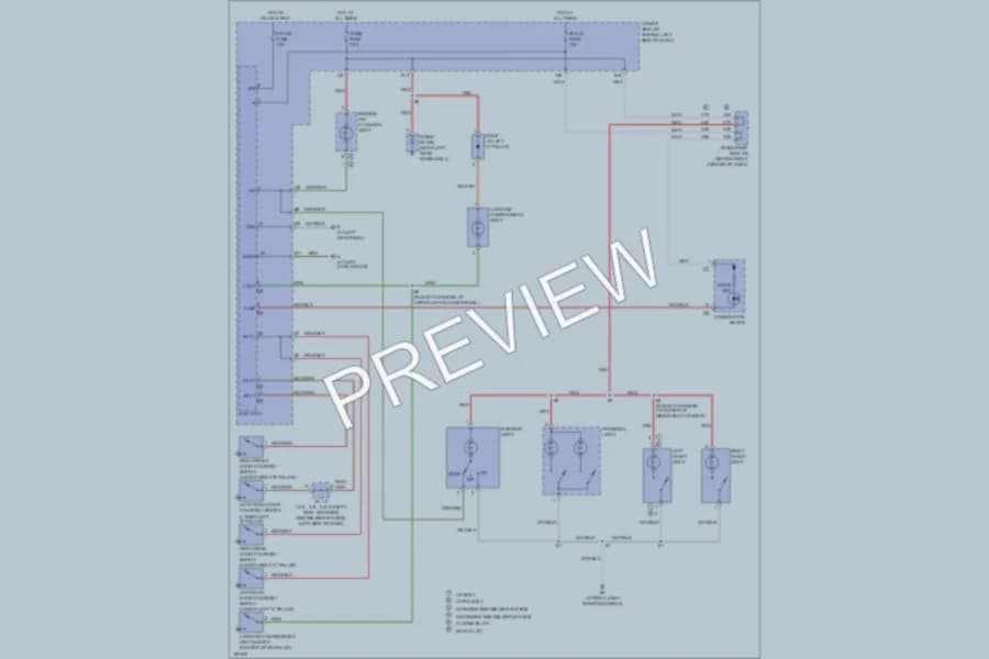 2004 Toyota Camry Interior Lights wiring diagram preview