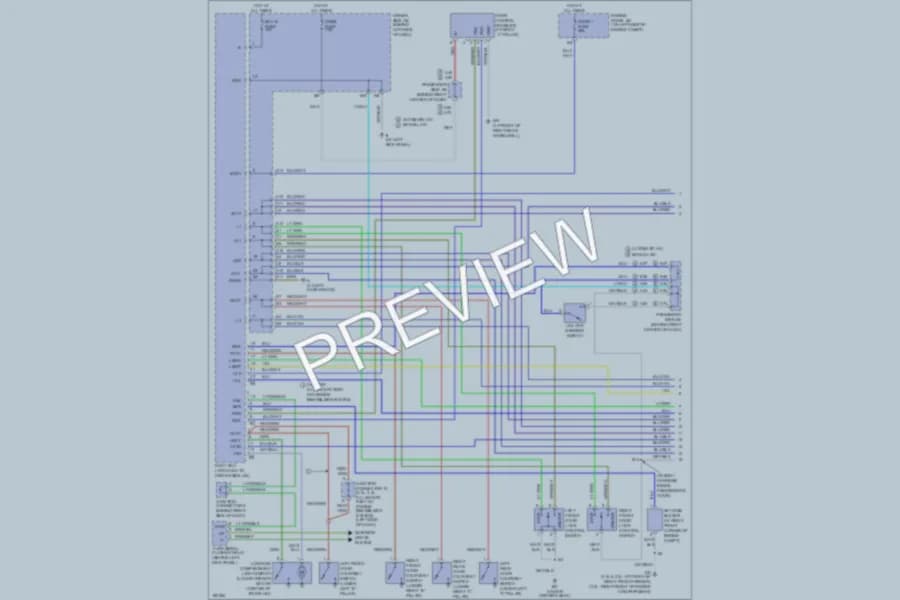2004 Toyota Camry Power Door Locks wiring diagram preview
