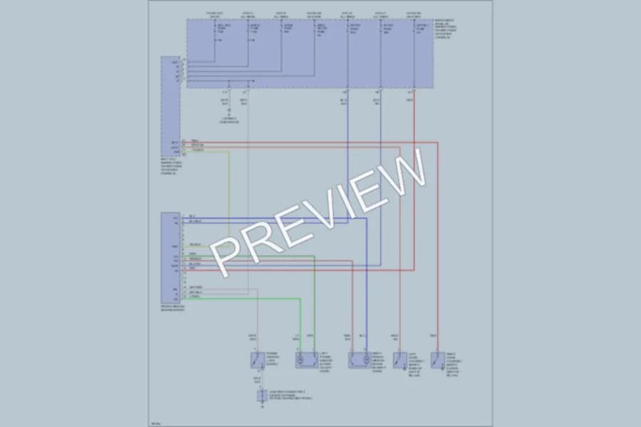 2004 Toyota Celica Power Windows wiring diagram preview