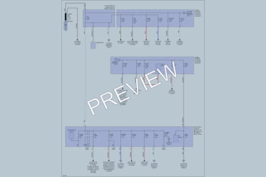 2004 Toyota Corolla Power Distribution wiring diagram preview
