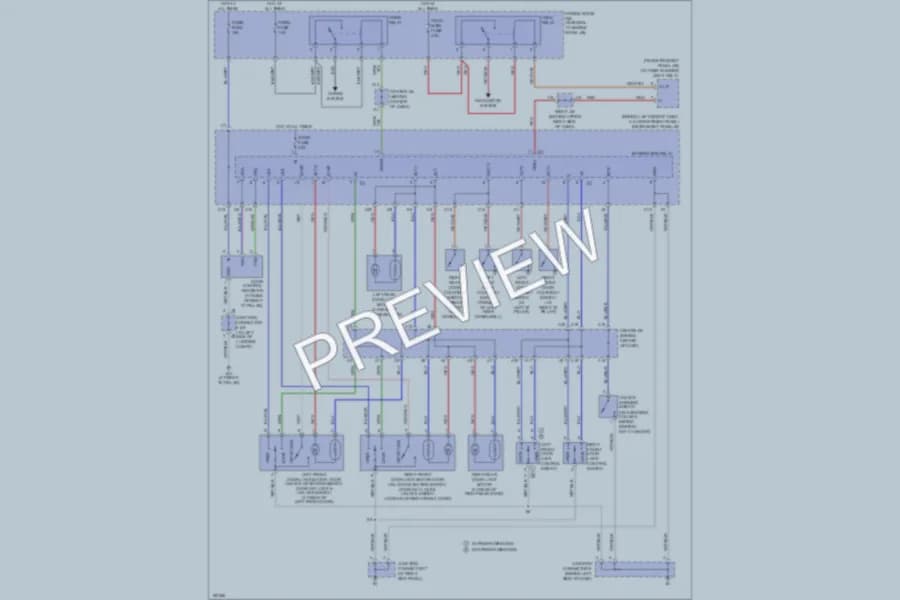 2004 Toyota Corolla Power Door Locks wiring diagram preview