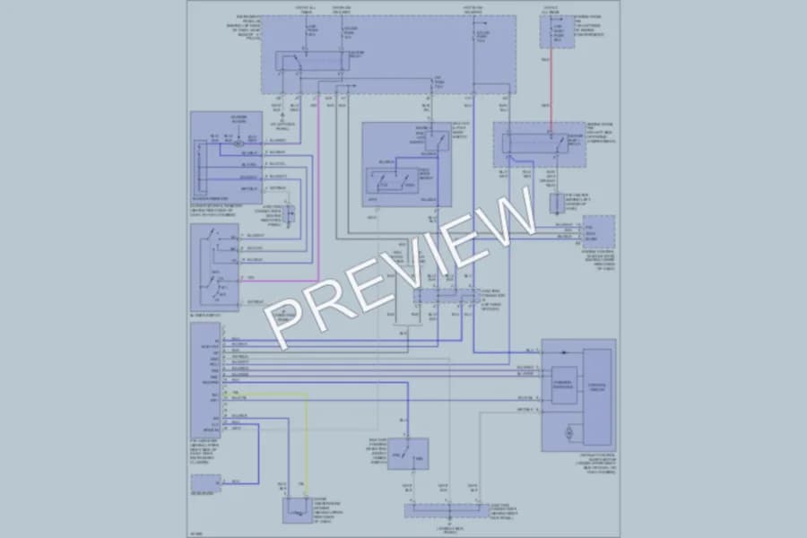 2004 Toyota Echo Air Conditioning wiring diagram preview