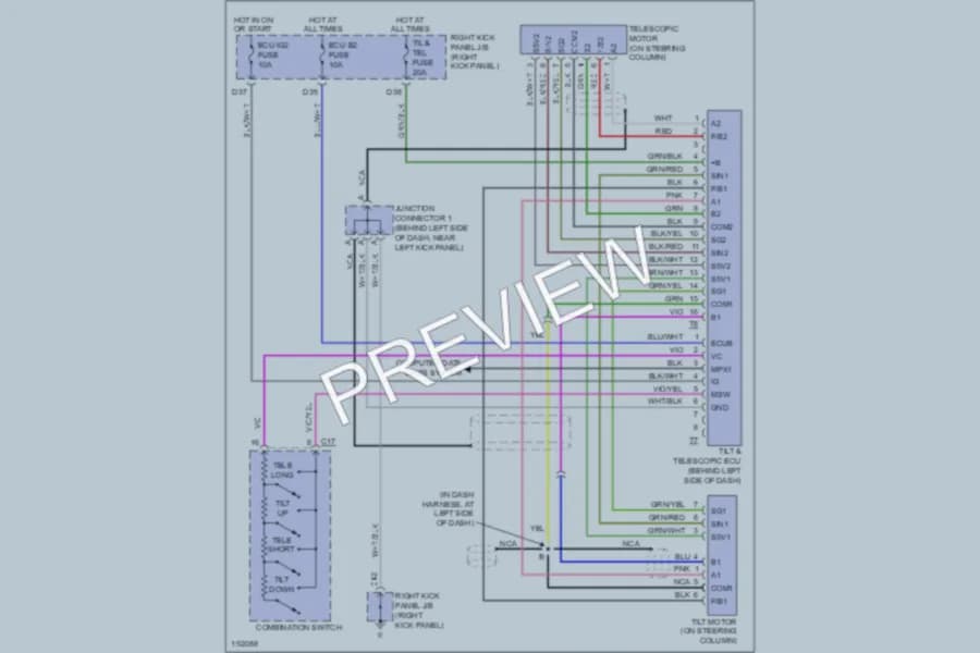 2004 Toyota LandCruiser Electronic Power Steering wiring diagram preview