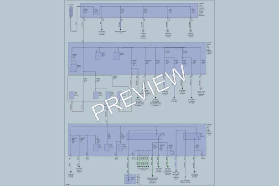 2004 Toyota LandCruiser Power Distribution wiring diagram preview