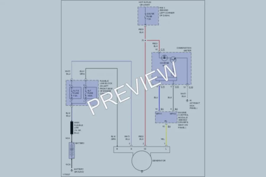2004 Toyota MR2Spyder Starting Charging wiring diagram preview