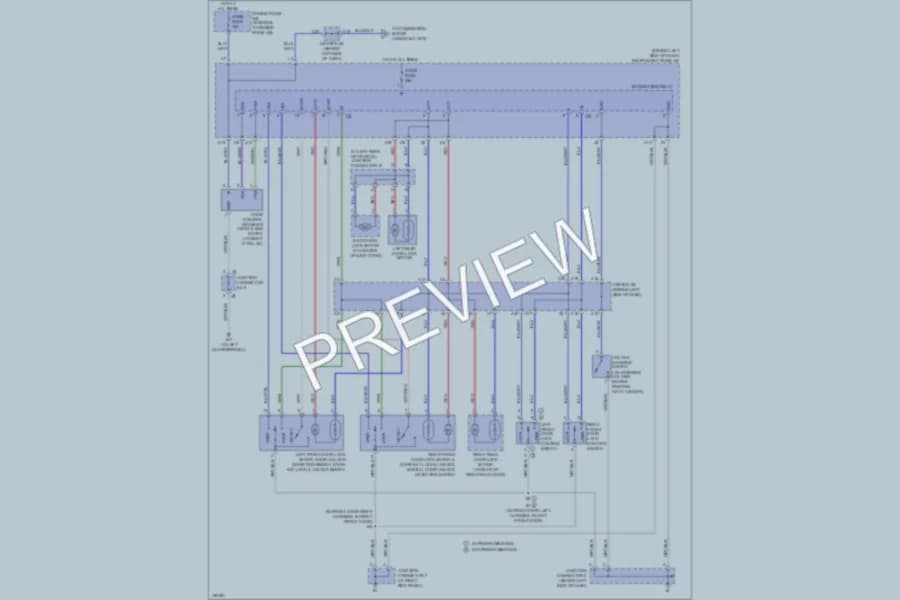 2004 Toyota Matrix Power Door Locks wiring diagram preview