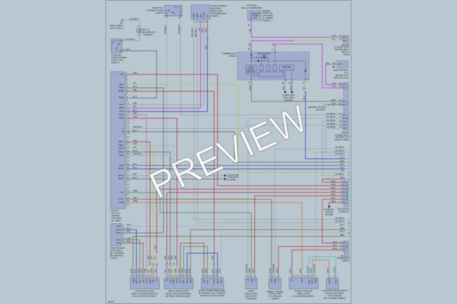 2004 Toyota Prius Power Door Locks wiring diagram preview
