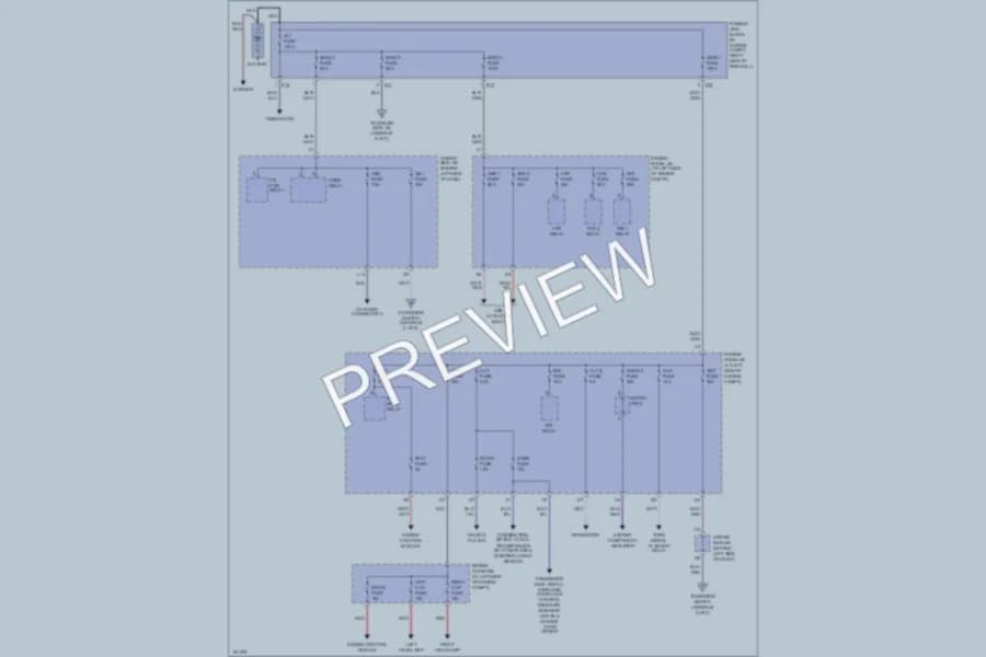 2004 Toyota RAV4 Power Distribution wiring diagram preview
