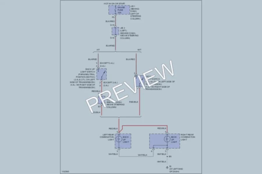 2004 Toyota Tacoma Exterior Lights wiring diagram preview