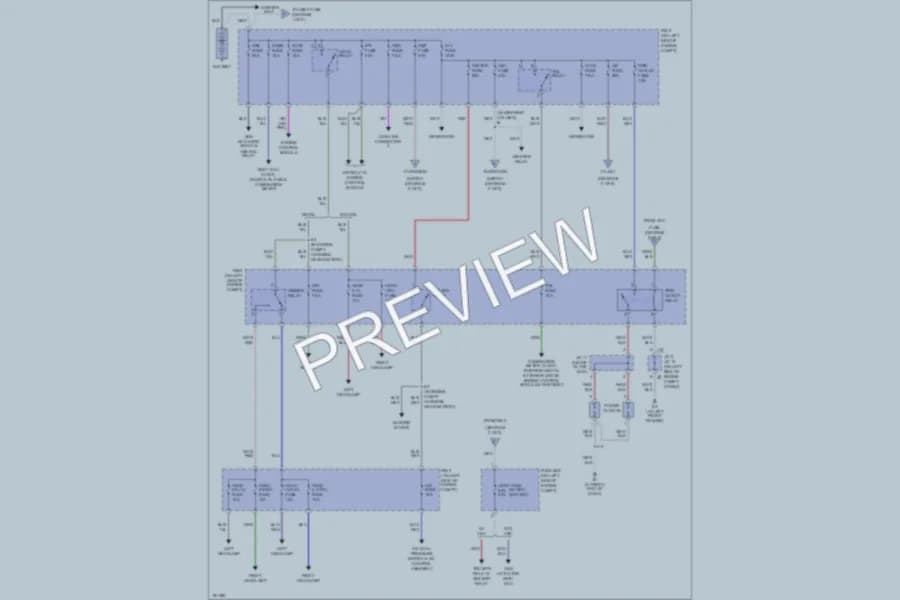 2004 Toyota Tacoma Power Distribution wiring diagram preview