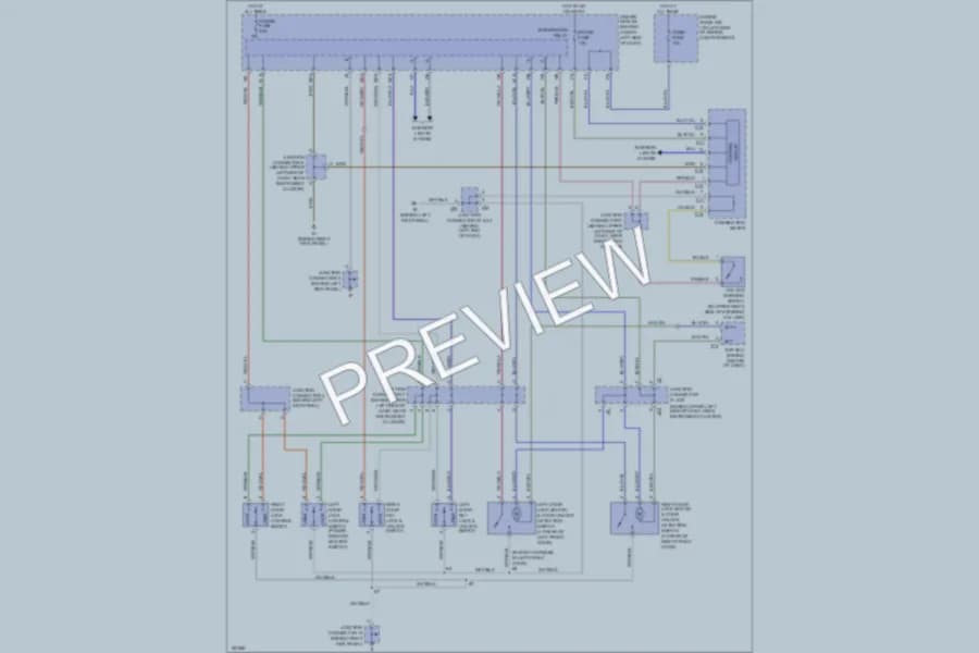 2004 Toyota Tundra Power Door Locks wiring diagram preview