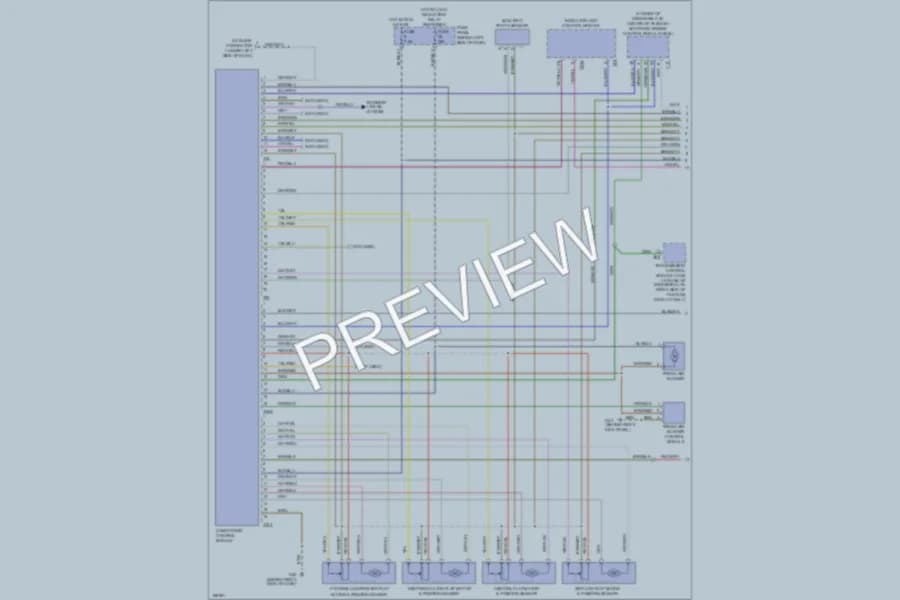2004 Volkswagen GTI Air Conditioning wiring diagram preview
