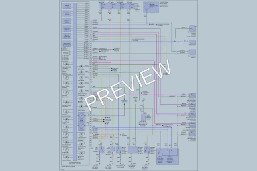 2004 Volkswagen Golf Instrument Cluster wiring diagram preview