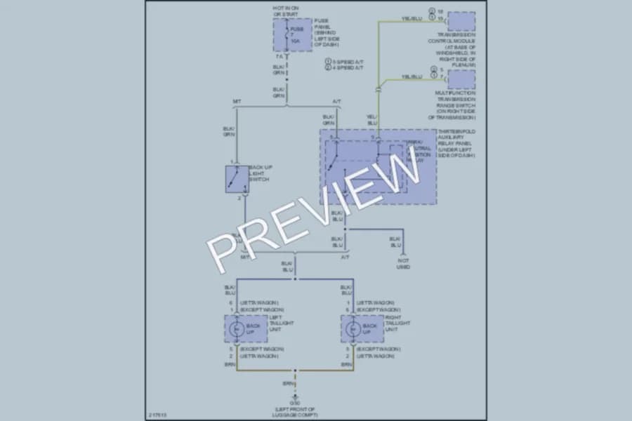 2004 Volkswagen Jetta Exterior Lights wiring diagram preview