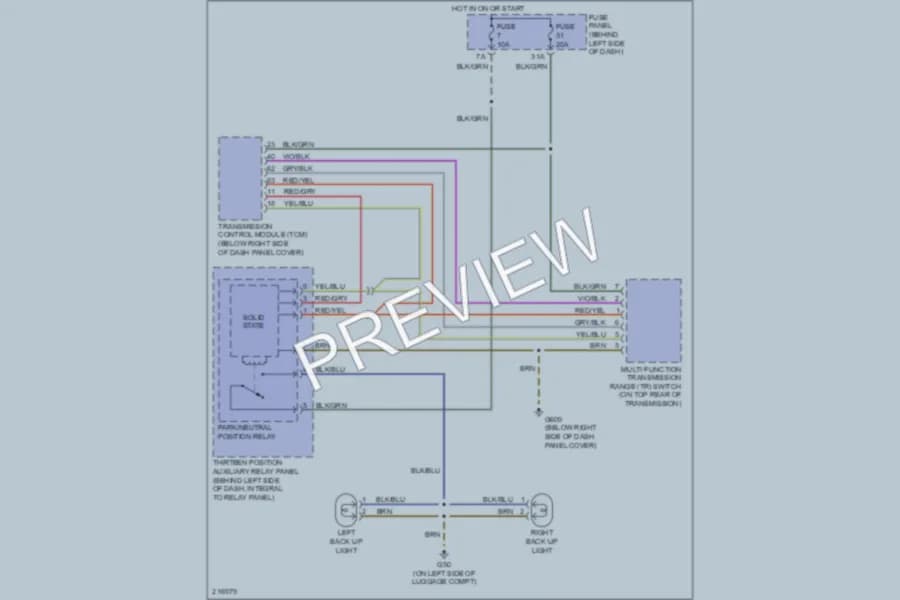 2004 Volkswagen NewBeetle Exterior Lights wiring diagram preview