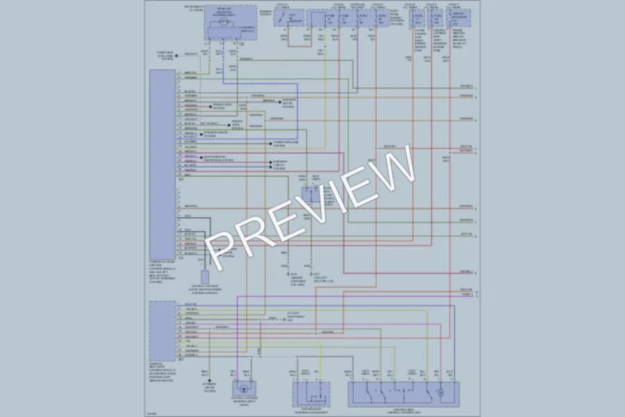 2004 Volkswagen NewBeetle Power Door Locks wiring diagram preview